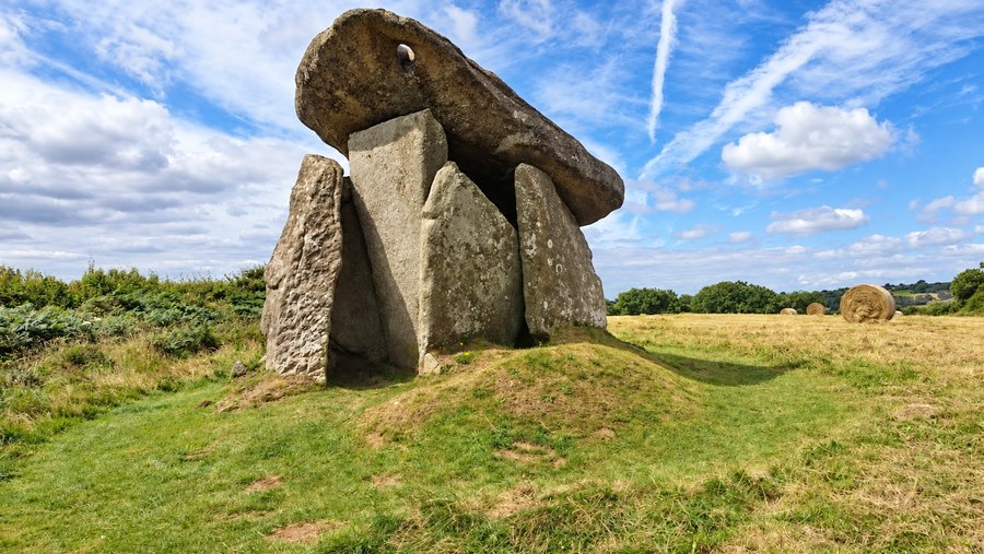 Trethevy Quoit, the remarkable prehistoric chambered tomb.
